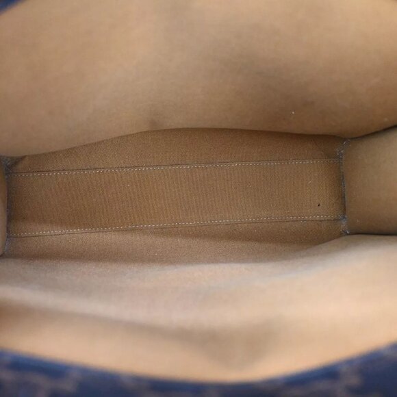 CELINE Vertical Cabas Hand Tote Bag Triomphe Canvas Leather Brown Black 680RH006 - Picture 13 of 16